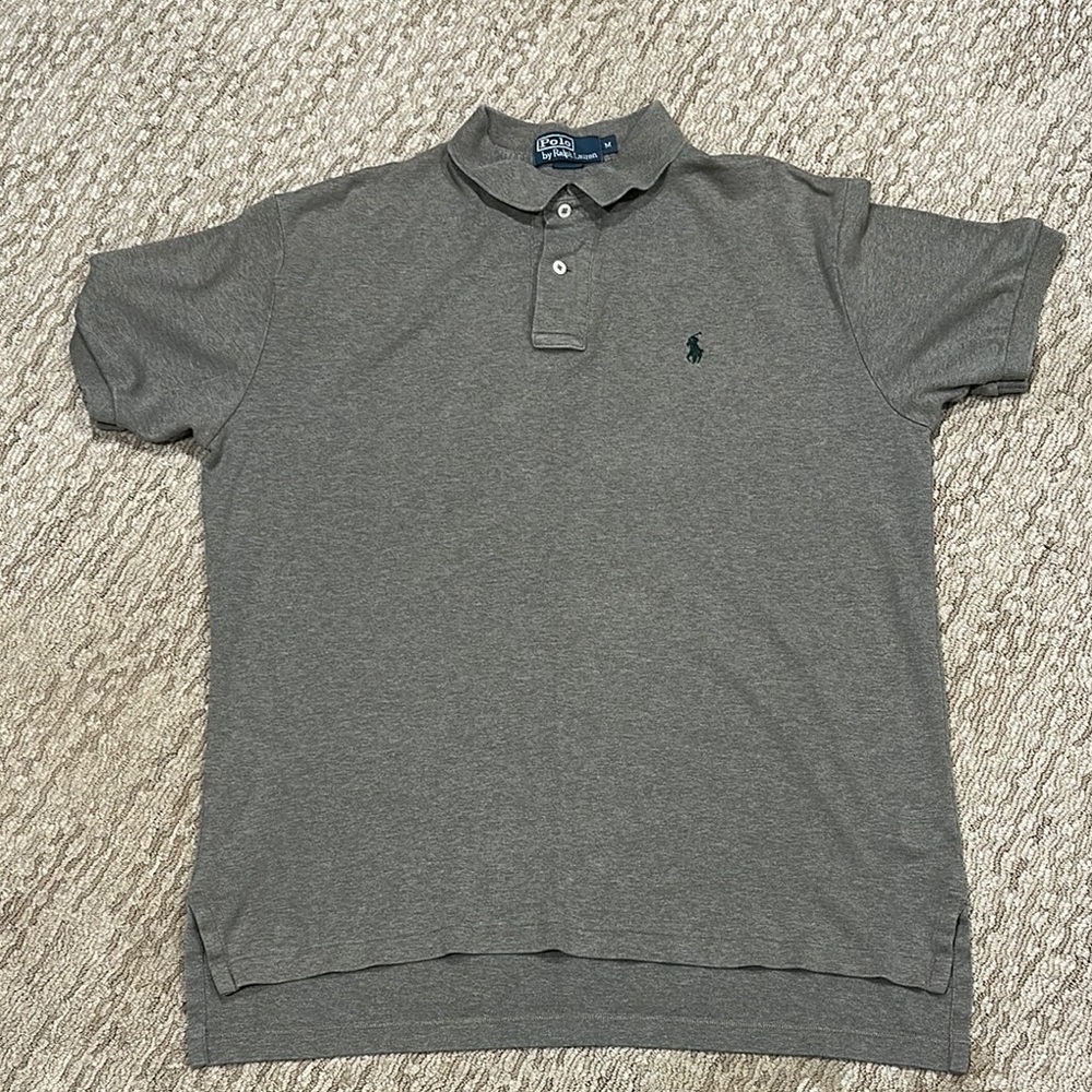 Ralph Lauren Gray Polo Shirt with Iconic Style (244)